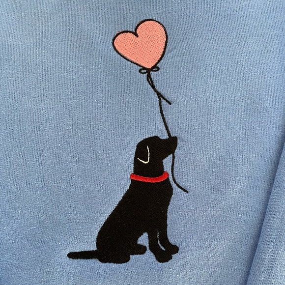 Valentine Lab Embroidered Sweatshirt - Picture 3 of 3